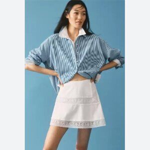 Brand New  Mare Mare Lace-Trim Craft Mini Skirt